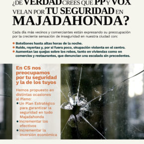 Moción CS POR LA SEGURIDAD Y LA PROTECCIÓN DE LA PROPIEDAD PRIVADA EN MAJADAHONDA